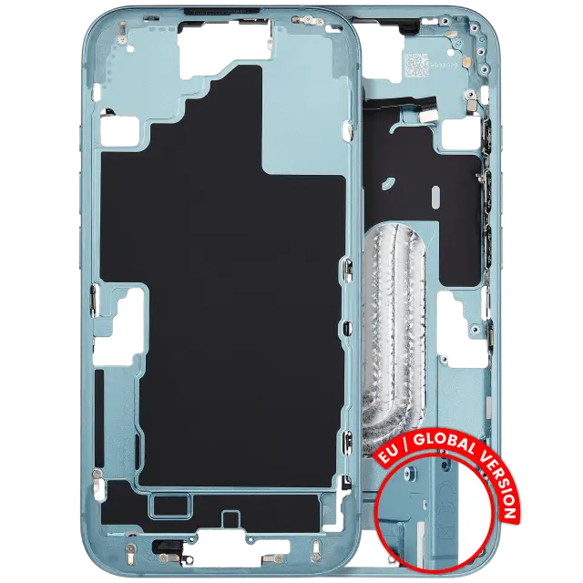 Châssis avec petites pièces pour Apple iPhone 16 (version EU, occasion d’origine — grade B, sarcelle)