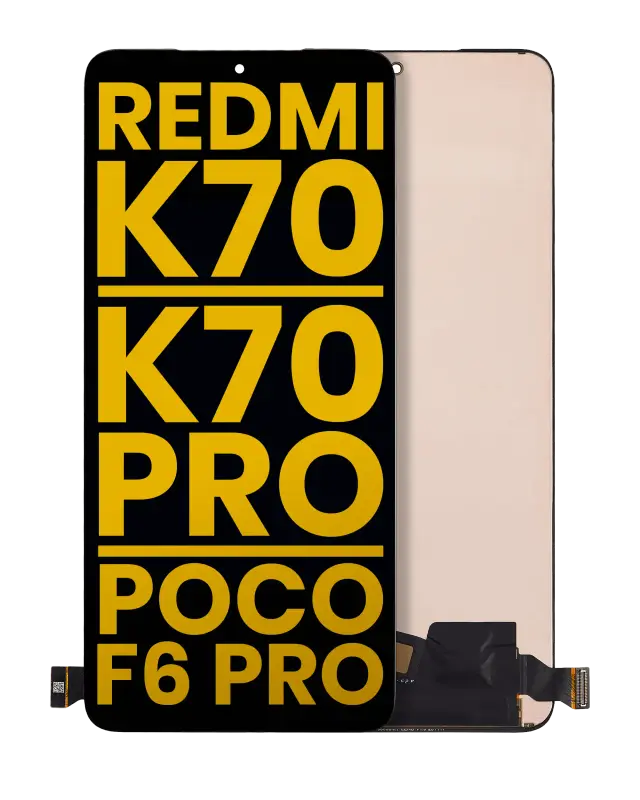 Écran OLED sans châssis pour Xiaomi Redmi K70 / K70 Pro / Poco F6 Pro (reconditionné, toutes couleurs)