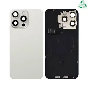 Cache Arrière Original d'occasion Apple iPhone 15 Pro Max Titane Blanc
