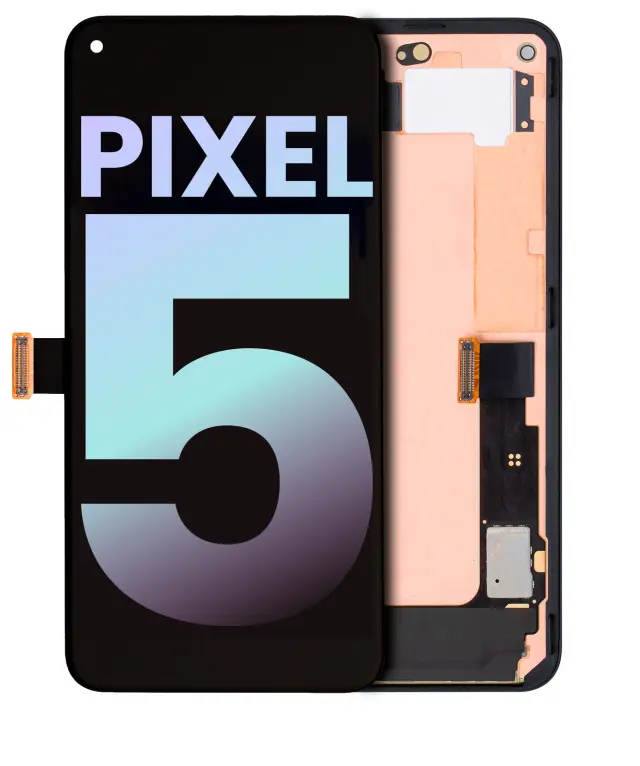 Écran OLED avec châssis pour Google Pixel 5 (origine, Just Black)