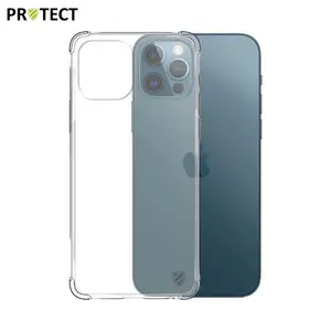 Coque Silicone Renforcée PROTECT pour Apple iPhone 12/iPhone 12 Pro Transparent