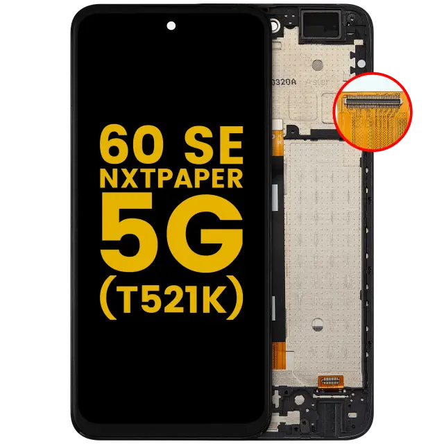 Écran LCD avec châssis pour TCL 60 SE NxtPaper 5G (T521K) (reconditionné, toutes couleurs)