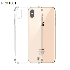 Pack de 10 Coques Silicone Renforcée PROTECT pour Apple iPhone XS Max Bulk Transparent