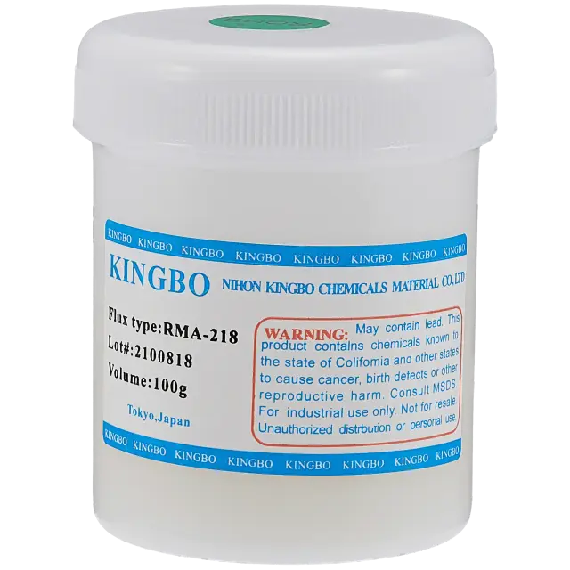 Flux en pâte Kingbo RMA-218 — flacon blanc