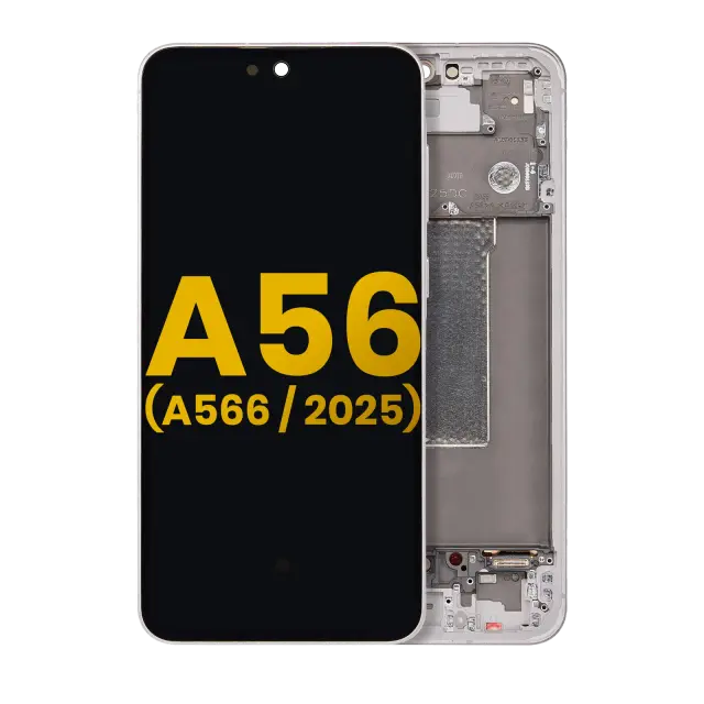 Écran OLED avec châssis pour Samsung Galaxy A56 5G (A566 / 2025) (reconditionné, rose)