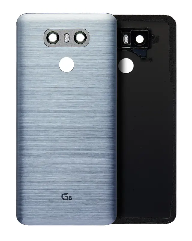 Vitre arrière pour LG G6 (Ice Platinum Silver)