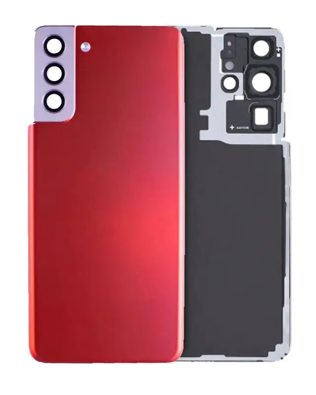 Vitre arrière pour Samsung Galaxy S21 Plus (pack service origine, Phantom Red)