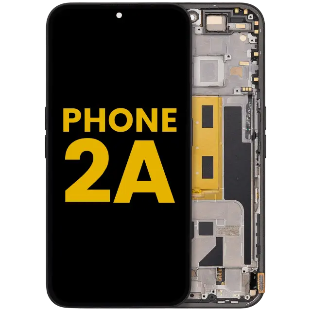 Écran OLED avec châssis pour Nothing Phone (2a) (reconditionné, noir)