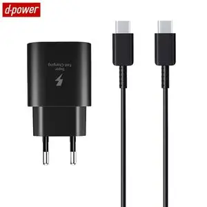 Chargeur Secteur USB-C d-power J8545B 45W avec Câble USB-C Noir
