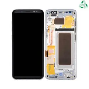 Écran Tactile Original Refurb avec Châssis (PIEC) Samsung Galaxy S8 G950 Argent