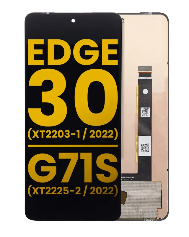 Écran OLED sans châssis pour Motorola Edge 30 (XT2203 / 2022) / Moto G71S (XT2225-2 / 2022) (reconditionné, toutes couleurs)