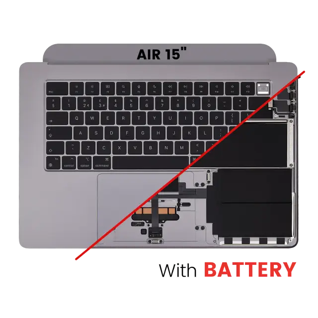 Coque pour Apple MacBook Air 15" (A2941 / Mid 2023) (UK Keyboard, gris sidéral)
