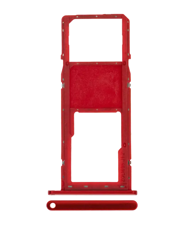 Tiroir SIM pour Samsung Galaxy A01 (A015 / 2020) (rouge)