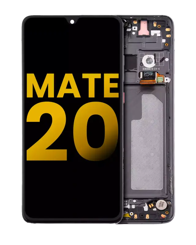 Écran LCD avec châssis pour Huawei Mate 20 (reconditionné, Twilight Black)
