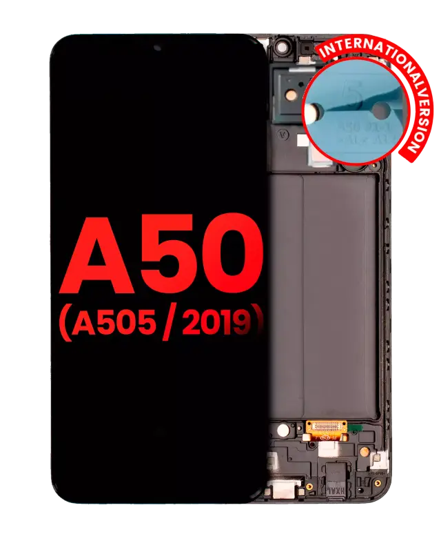 Écran pour Samsung Galaxy A50 (A505 / 2019) (version internationale, compatible premium, toutes couleurs)
