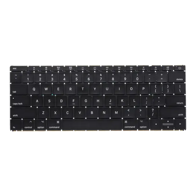 Clavier rétroéclairé avec vis pour Apple MacBook 12" A1534 (2016-2017) (anglais US)