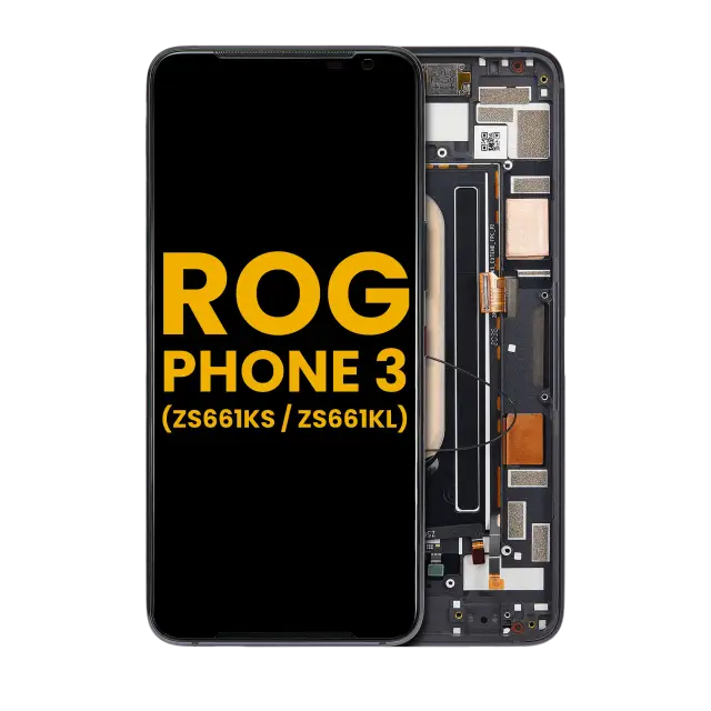 Écran OLED avec châssis pour Asus ROG Phone 3 (ZS661KS / ZS661KL) (reconditionné, toutes couleurs)