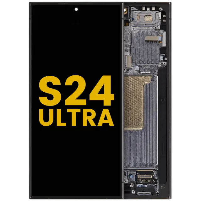 Écran pour Samsung Galaxy S24 Ultra (reconditionné, Titanium Black)