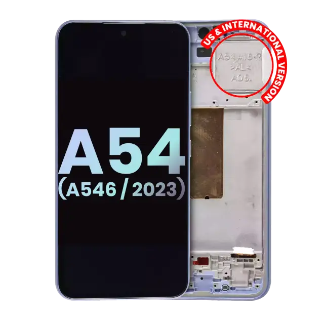 Écran pour Samsung Galaxy A54 5G (A546 / 2023) (version US & internationale, pack service origine, Violet)
