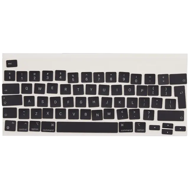 Jeu de touches pour MacBook Pro 16" A2141 et autres modèles (anglais UK, mécanisme ciseaux, touches principales seules)