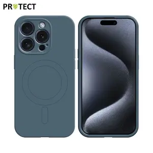 Coque de Protection IZ001 PROTECT pour Apple iPhone 15 Pro Max MagSafe Bleu