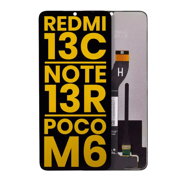 Écran pour Xiaomi Redmi 13C 5G / 13R / Poco M6 5G (reconditionné, toutes couleurs)
