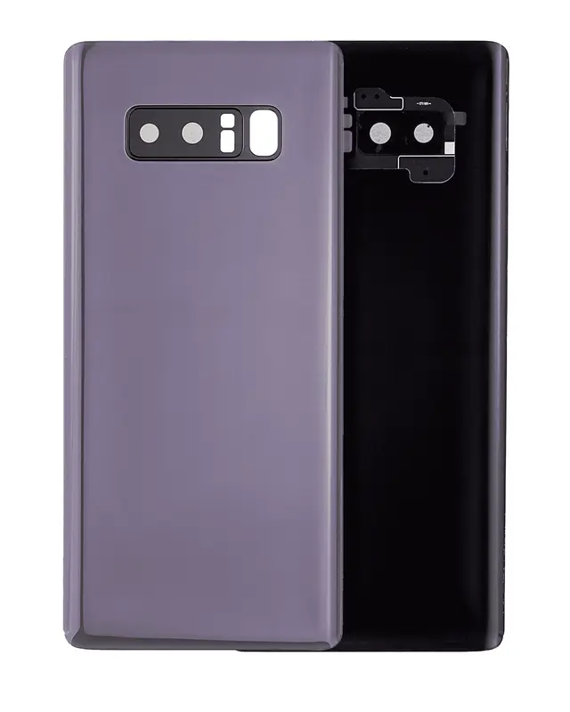 Vitre arrière pour Samsung Galaxy Note 8 (sans logo, compatible premium, Orchid Gray)