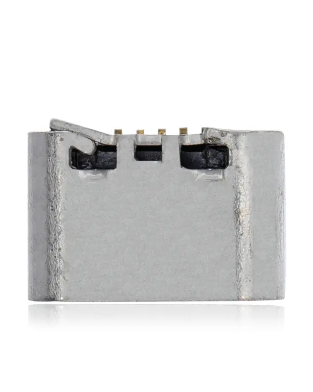 Connecteur de charge à souder — format Micro B, 5 broches, 2 points de fixation (C035)