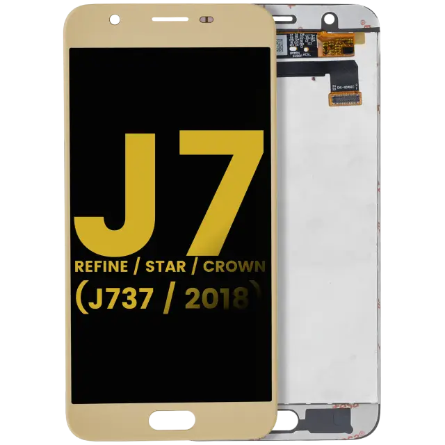 Écran LCD sans châssis pour Samsung Galaxy J7 Refine / Star / Crown (J737 / 2018) (reconditionné, or)