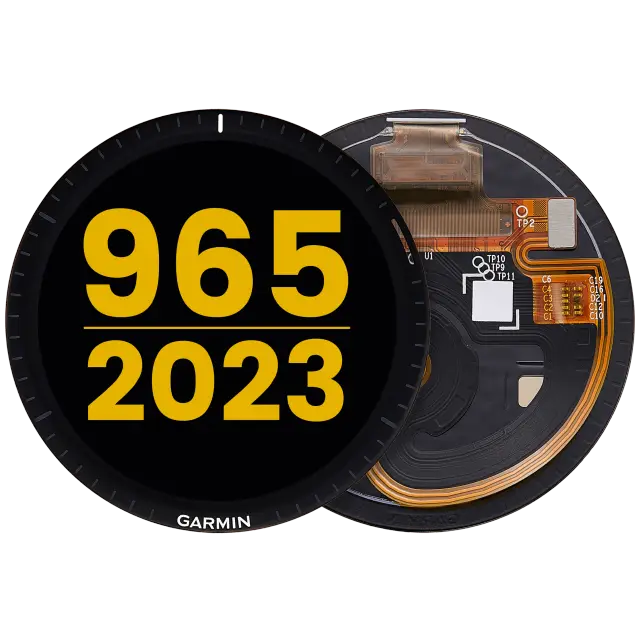 Écran OLED sans châssis pour Garmin Forerunner 965 (2023) (premium, noir)