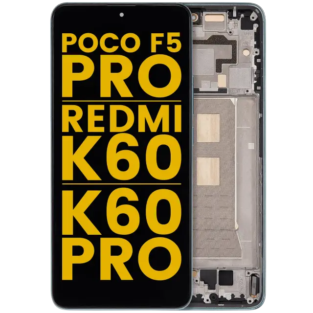 Écran OLED avec châssis pour Xiaomi Poco F5 Pro / Redmi K60 / K60 Pro (reconditionné, Mint)
