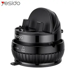 Support Smartphone Yesido C272 Rotation 360° (avec Fixation Ventouse) Noir