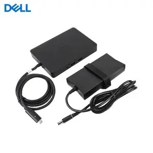 Station d'Accueil USB-C (7-en-1) DELL WD15 vers HDMI + VGA + Mini DisplayPort + Ethernet RJ45 + USB-A 3.0 x3 +
