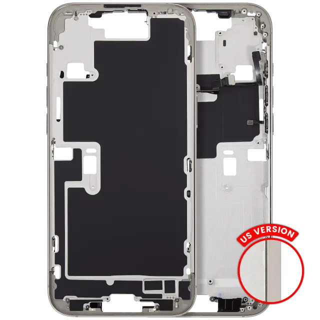 Châssis pour Apple iPhone 16 Pro Max (version US, compatible premium, Natural Titanium)