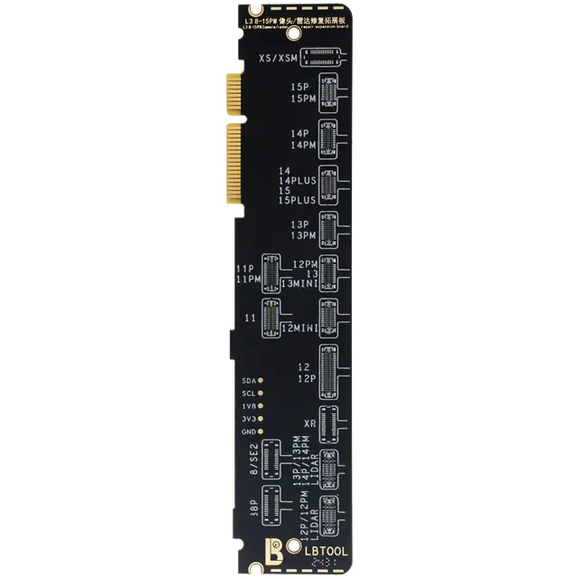 Adaptateur lecture-écriture caméra arrière / radar LB TOOL pour iPhone 8 à 15 Pro Max (hors interface radar 15 / 16)