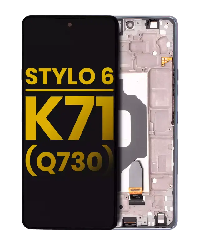 Écran LCD avec châssis pour LG Stylo 6 / K71 (reconditionné, noir)