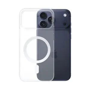 Coque Silicone MagSafe Compatible pour Apple iPhone 17 Pro Max Transparent