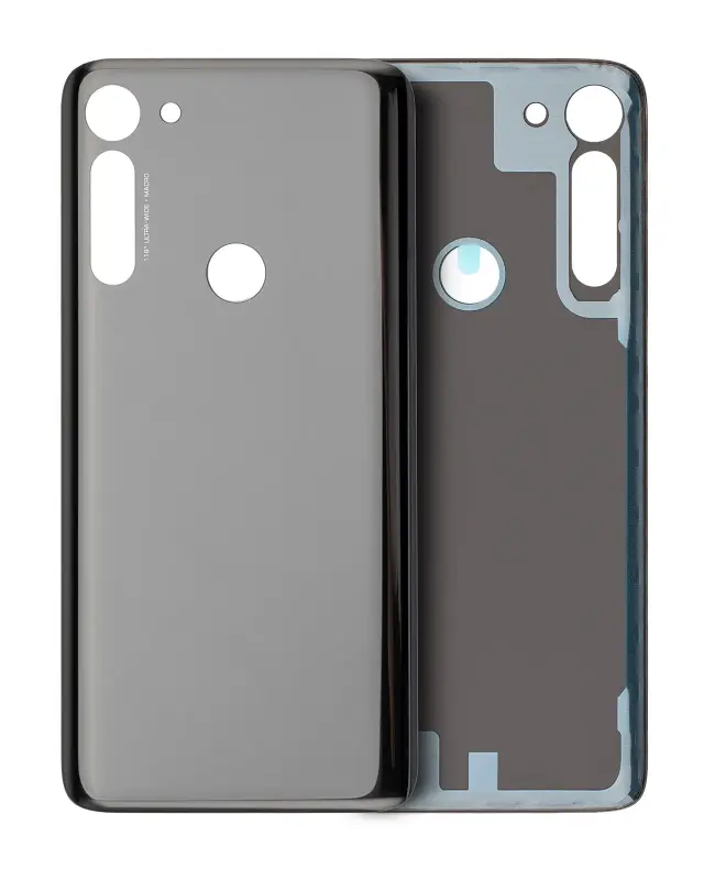 Vitre arrière pour Motorola Moto G8 Power (XT2041-1 / XT2041-3 / 2020) (Smoke Black)