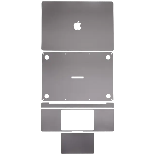 Kit de films de protection 4 en 1 pour MacBook Air 13" A2337 (2020) (gris sidéral)