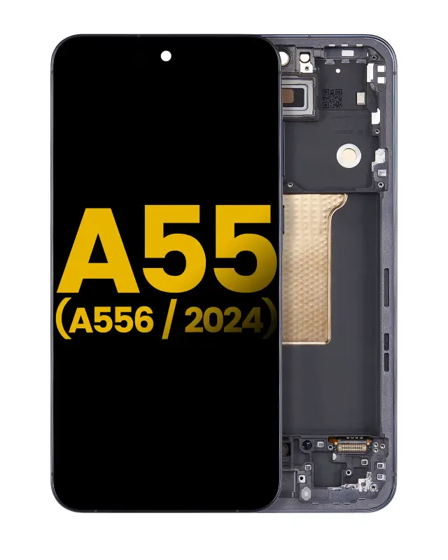 Écran OLED avec châssis pour Samsung Galaxy A55 (A556 / 2024) (reconditionné, Navy)