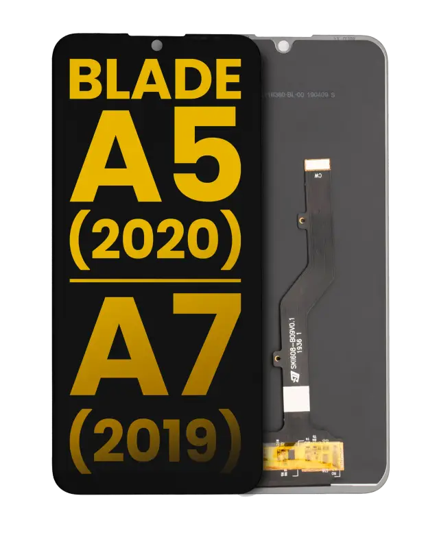 Écran LCD sans châssis pour ZTE Blade A5 (2020) / A7 (2019) (reconditionné, toutes couleurs)