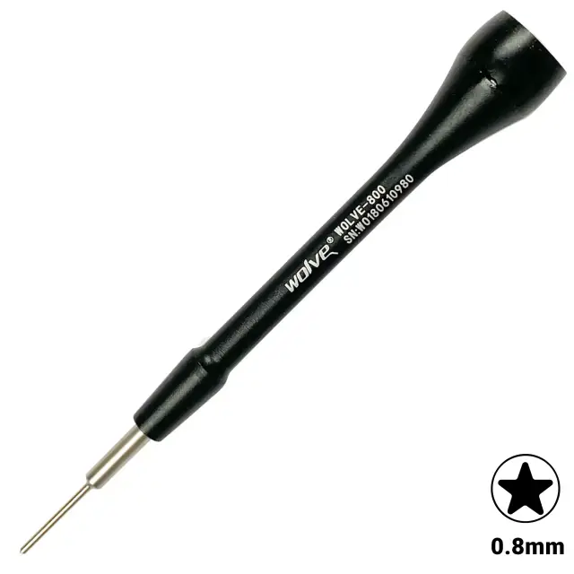 Tournevis Pentalobe (étoile à 5 branches) Wolve 0,8 mm pour iPhone