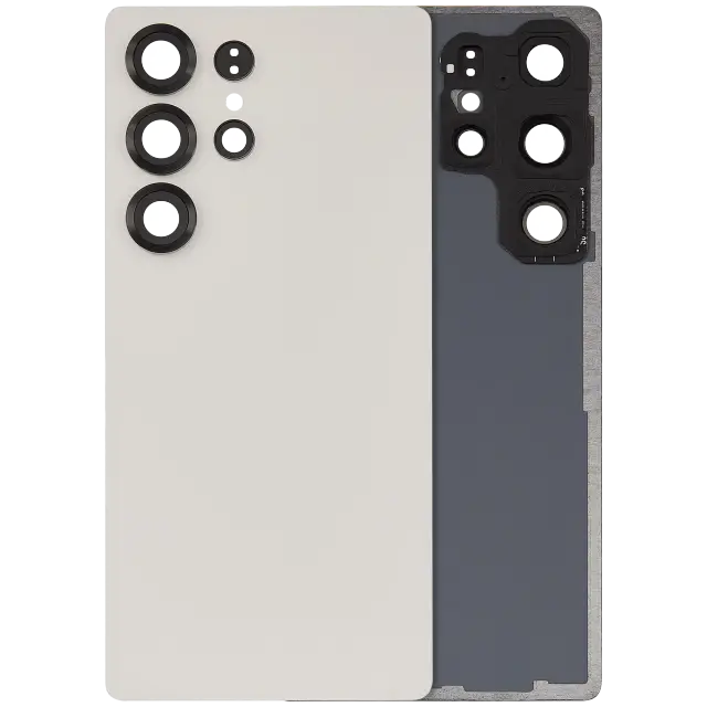 Vitre arrière pour Samsung Galaxy S25 Ultra 5G (sans logo, compatible premium, Titanium Pink Gold)