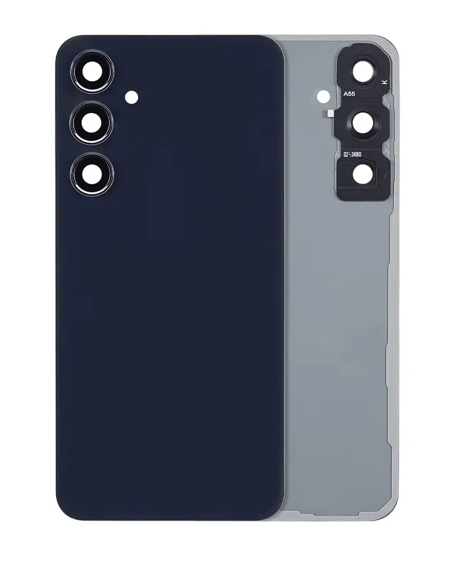 Vitre arrière pour Samsung Galaxy A55 5G (A556 / 2024) (sans logo, compatible premium, Navy)