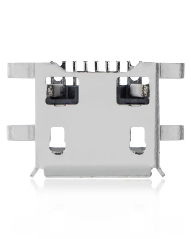 Connecteur de charge à souder — format Micro B, 7 broches, 4 points de fixation (C222)