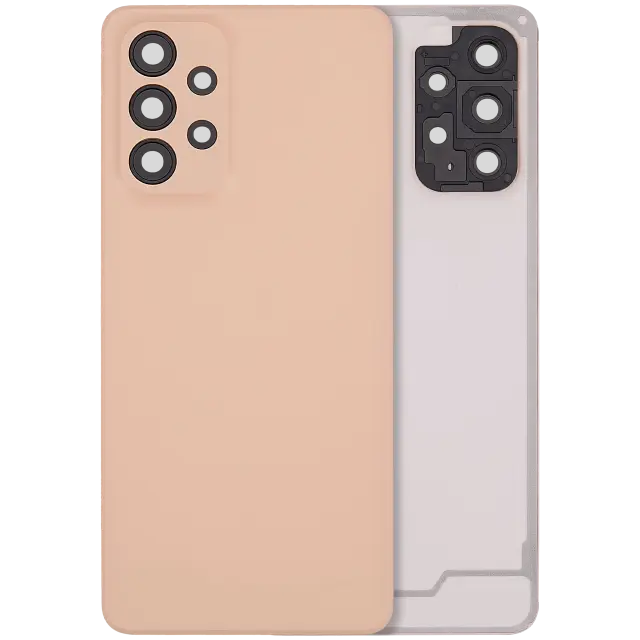 Vitre arrière pour Samsung Galaxy A33 5G (A336 / 2022) (sans logo, compatible premium, Peach)