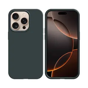 Pack de 10 Coques Silicone Compatible pour Apple iPhone 16 Pro Bulk (#18) Noir