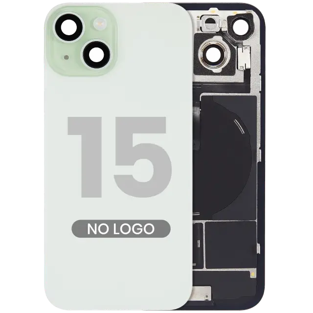 Vitre arrière pour Apple iPhone 15 (sans logo, vert) — réf. 107082130562