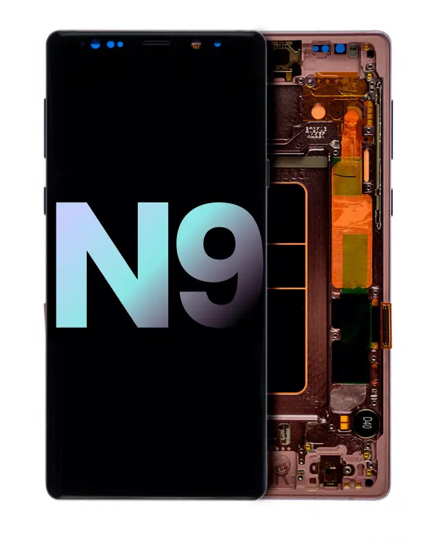 Écran OLED avec châssis pour Samsung Galaxy Note 9 (pack service origine, Metallic Copper)