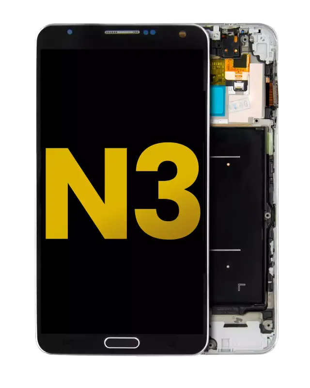 Écran OLED avec châssis pour Samsung Galaxy Note 3 (reconditionné, Verizon / Sprint, noir)